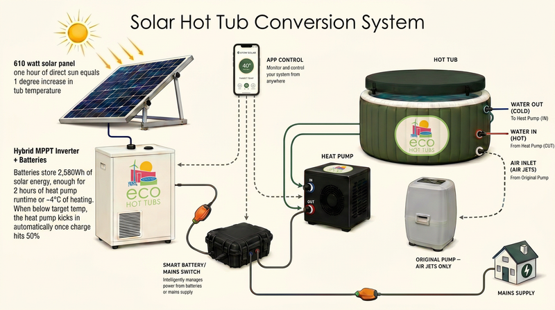 Transform your existing hot tub to save 93% of your heating costs