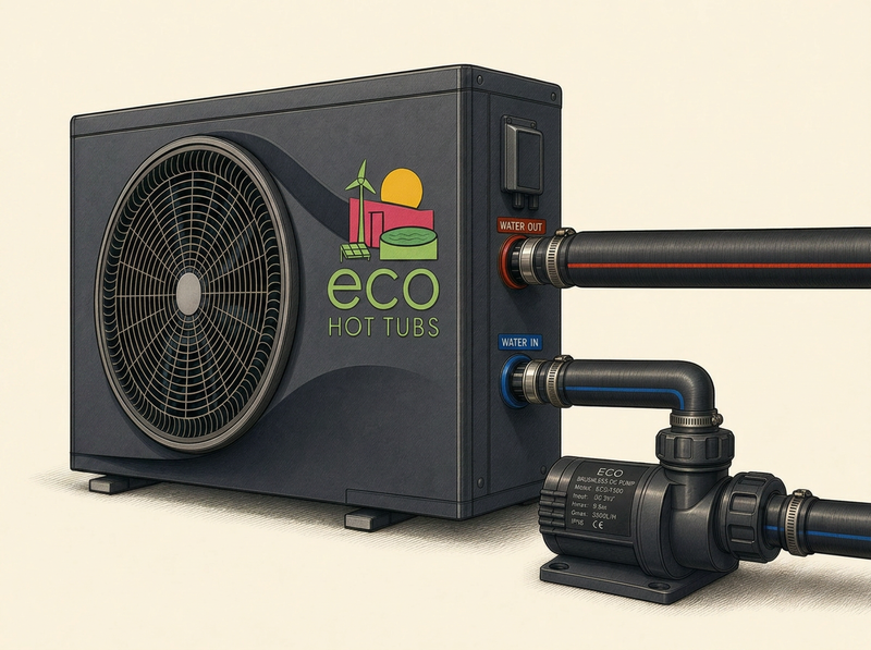 Efficient heating, simple connection, no need to drain your tub.